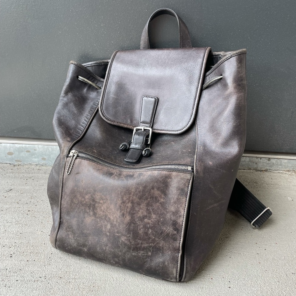 Vintage Coach Leather Backpack